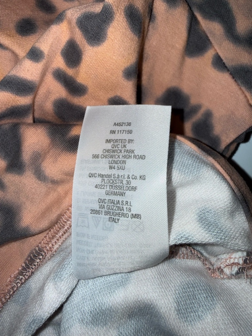 Belle by Kim Gravel Animal Print Top - Orange and Gray - Picture 7 of 7